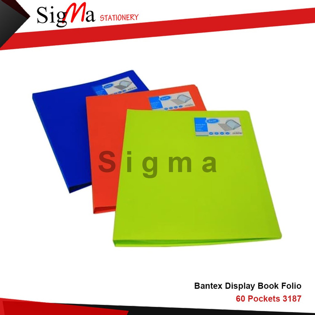 

Bantex Display Book Folio 60 Pockets #3187