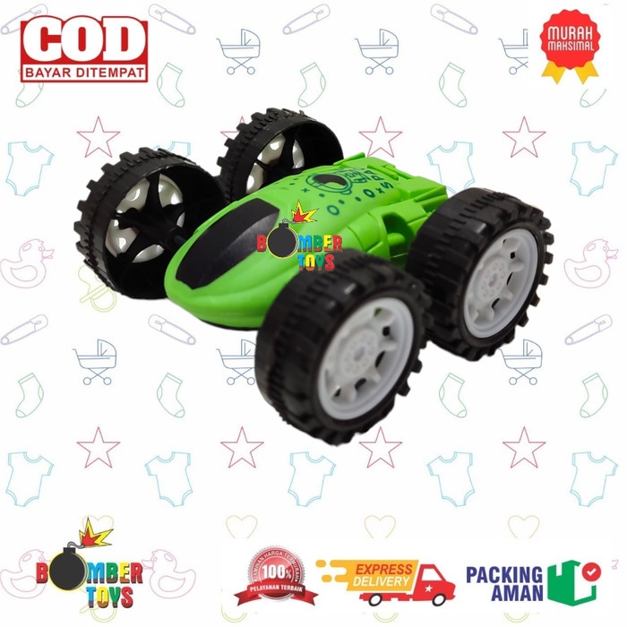 MAINAN ANAK MOBIL ZAP 360 4WD FRICTION POWER JUNGKIR BALIK CRAWLER DUA SISI