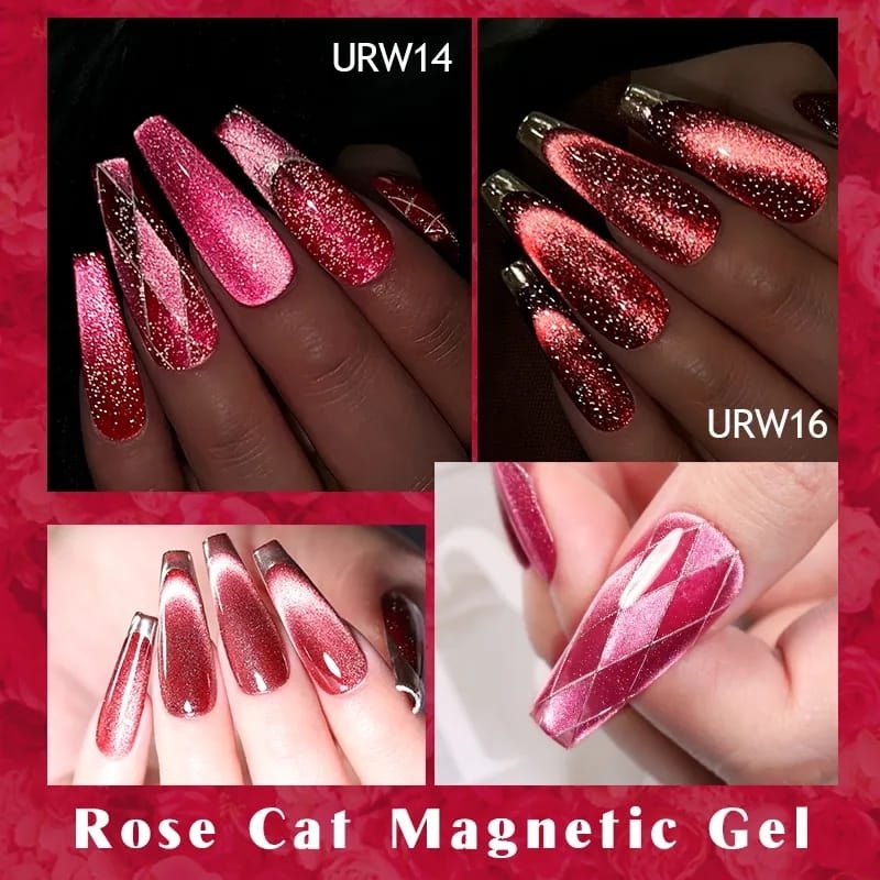 UR SUGAR Rose Cat Magnetic Gel Nail Polish 7ml UV Led Nail Art / Kutek / Cat Kuku