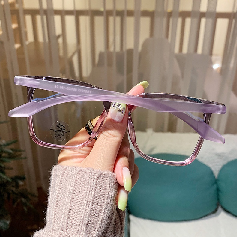 Kacamata Anti Blue Light Transparan Anti Radiasi Untuk Wanita Kacamata Eyeglasses Komputer Goggles Eyewear Glitter Frame