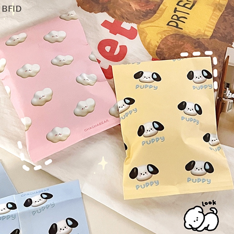 [BFID] 10pcs Kantong Kertas Hadiah Desain Kartun Lucu Kawaii Color Girl Paper Bag Snack Bag Debris Storage Bag Cartoon Paper Bag [ID]