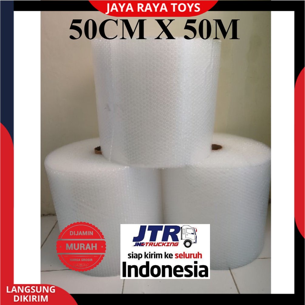 Bubble wrap (50CM x 50Meter) Buble wrap bubble wrap roll Khusus Expedisi Cargo