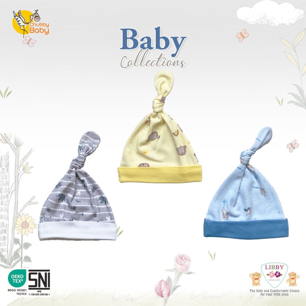 Libby - Baby Zoo | Topi Bayi 3pcs