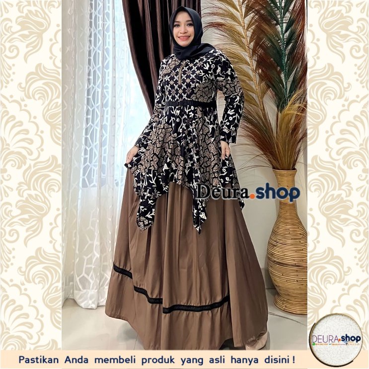 Set Rok Deura Setelan Rok Batik D340 / Setelan Batik Wanita Terbaru / Setelan Remaja Pesta