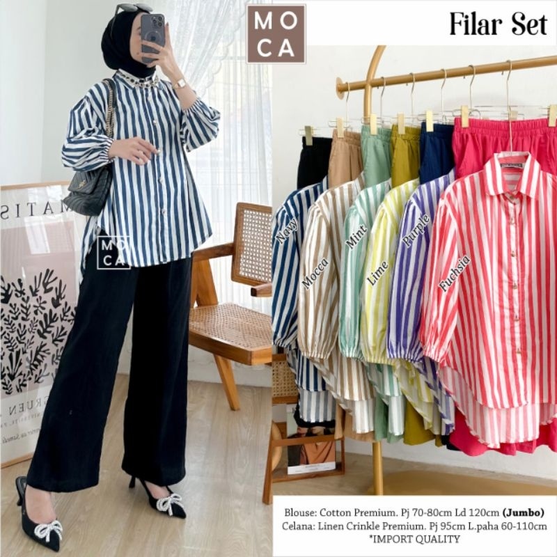 FILAR SET Celana ORI MOCA | Ld120 Cotton Premium