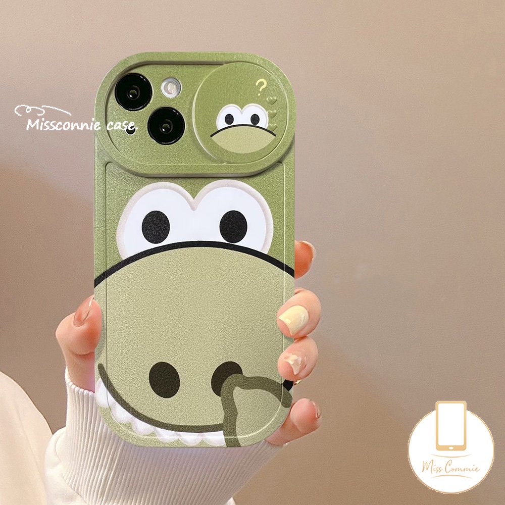 Cute Strawberry Bear Lotso Case Compatible for iPhone 11 XR 7Plus 13 12 11 Pro Max 8Plus X XS Max Cartoon Funny Dinosaur Push Pull Window Camera Lens Protector Soft Cover