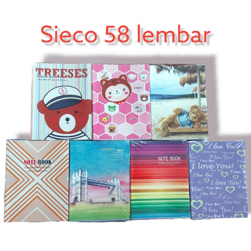 

Buku Tulis Sieco 58 Lembar 1pak isi 10 buku Algold 58 Sidu 58 Vision 58