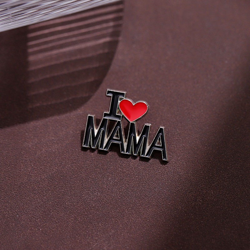 I Love Mom Dad Money Bros Enamel Pin Lencana Logam Keluarga Perhiasan Custom Kerah Ransel Topi Aksesoris Wanita Grosir