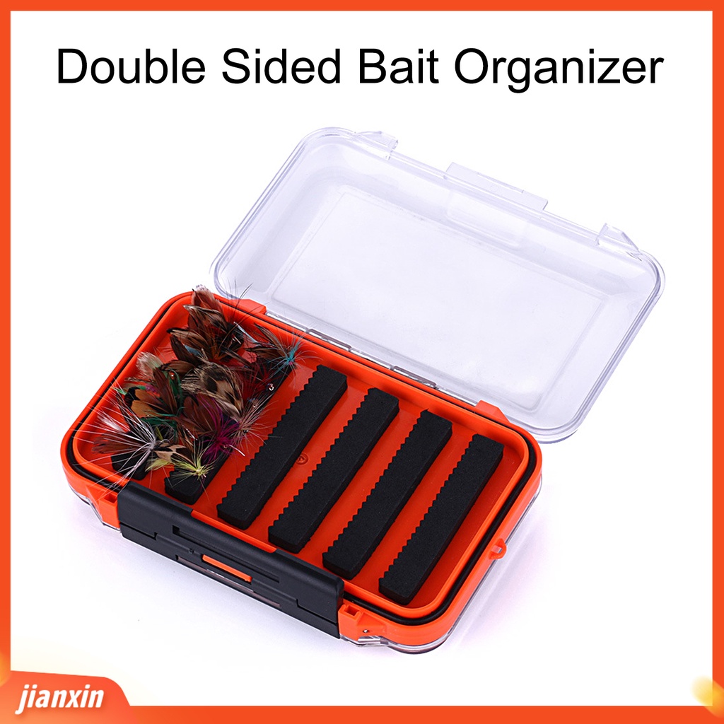 (In Stock) Kotak Umpan Pancing Dua Sisi Kapasitas Besar Tutup Transparan Menebal Ukuran Kecil Penyimpanan Alat Pancing Anti Gores Tahan Lama Memancing Case Perlengkapan Memancing