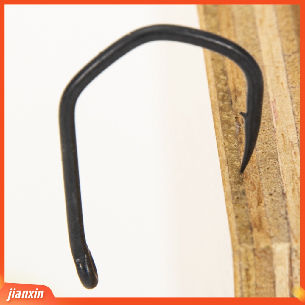 (In Stock) 10Pcs Pengait Pancing Handal Desain Bentuk Segitiga Aksesoris Tahan Korosi Praktis Memancing J Hook Untuk Angling
