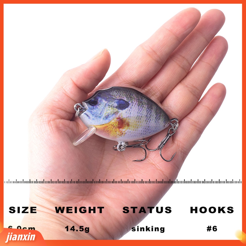 (In Stock) 6cm 14.5g Umpan Buatan Simulasi Bentuk Realistis Reusable Sea Fishing Fake Lure Bait Angling Tackle