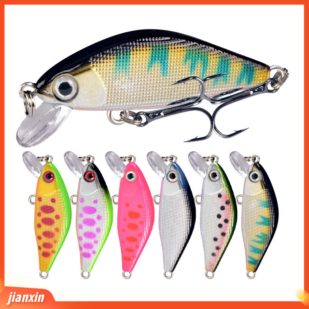 (In Stock) Umpan Pancing Simulasi 3D Fisheye Tajam Kait Wobbler Crankbait Mencegah Lolos Profesional Tenggelam Ikan Kecil Umpan Bawah Air Umpan Keras Fishing Tackle