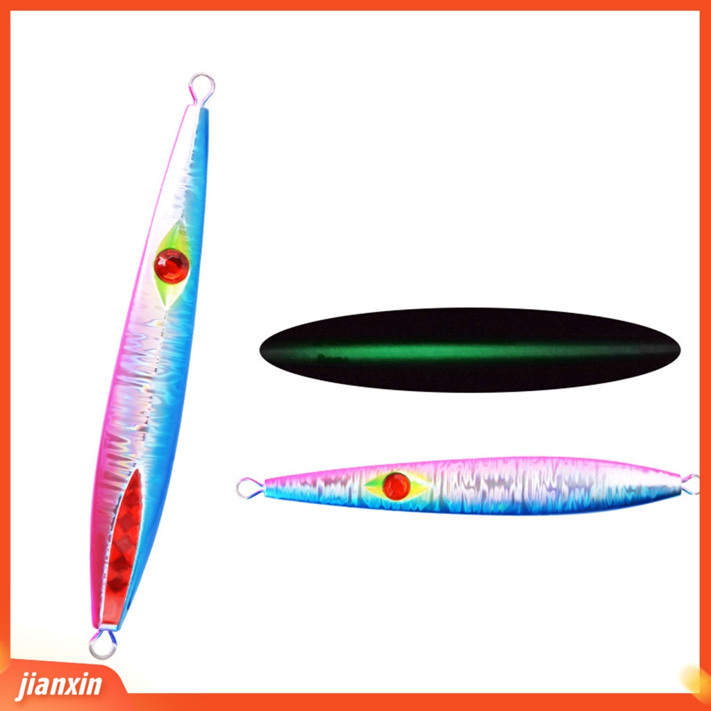 (In Stock) 130g /160g Luminous Slow Sinking Fall Umpan Buatan Jig Untuk Angling