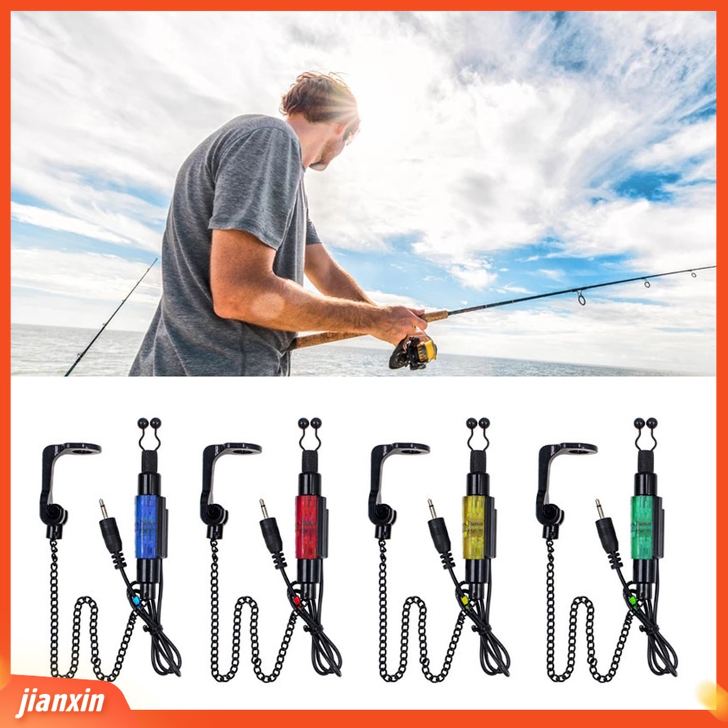 (In Stock) 4Pcs Swinger Pancing Praktis Mudah Dibawa Rantai Metal Fishing Bite Swinger Untuk Outdoor