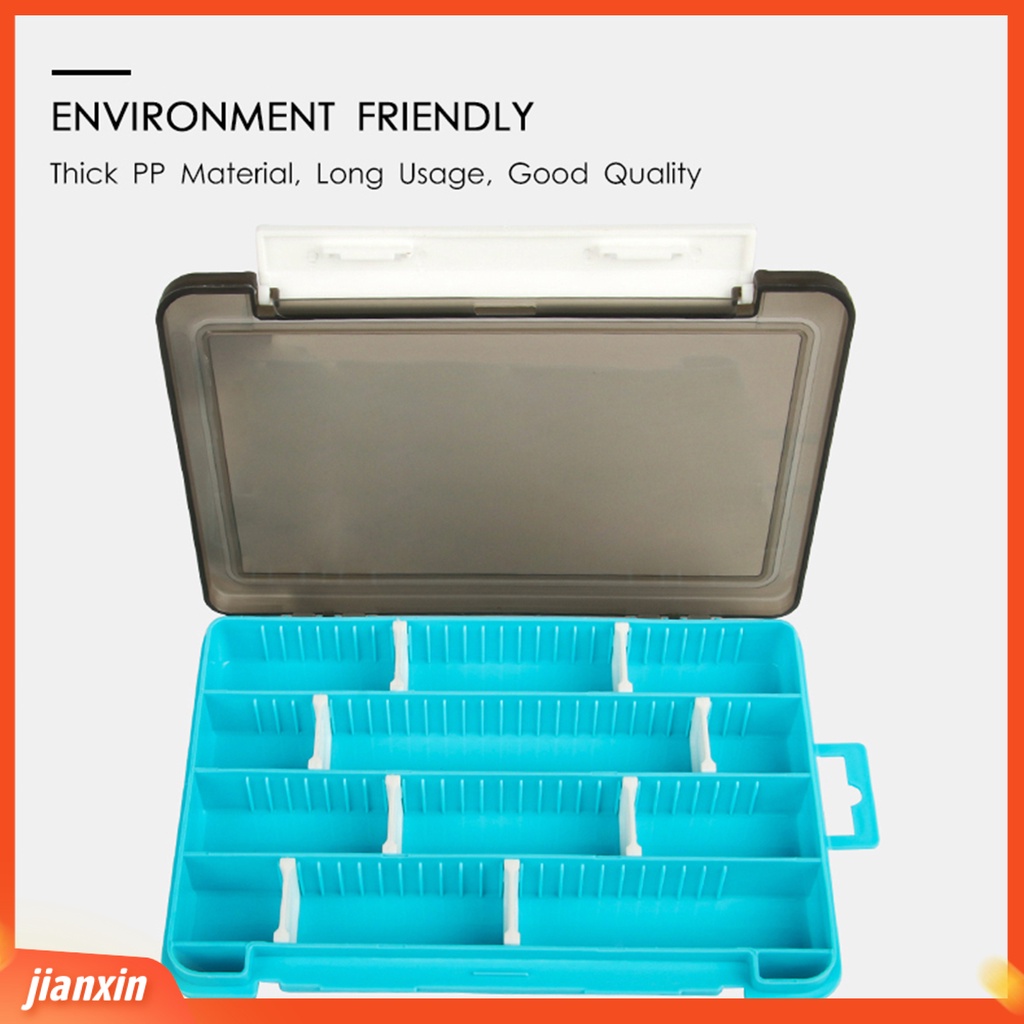 (In Stock) Fishing Tackle Box Anti Gores Tutup Transparan Nyaman Single Layer Insert Bait Box Untuk Outdoor