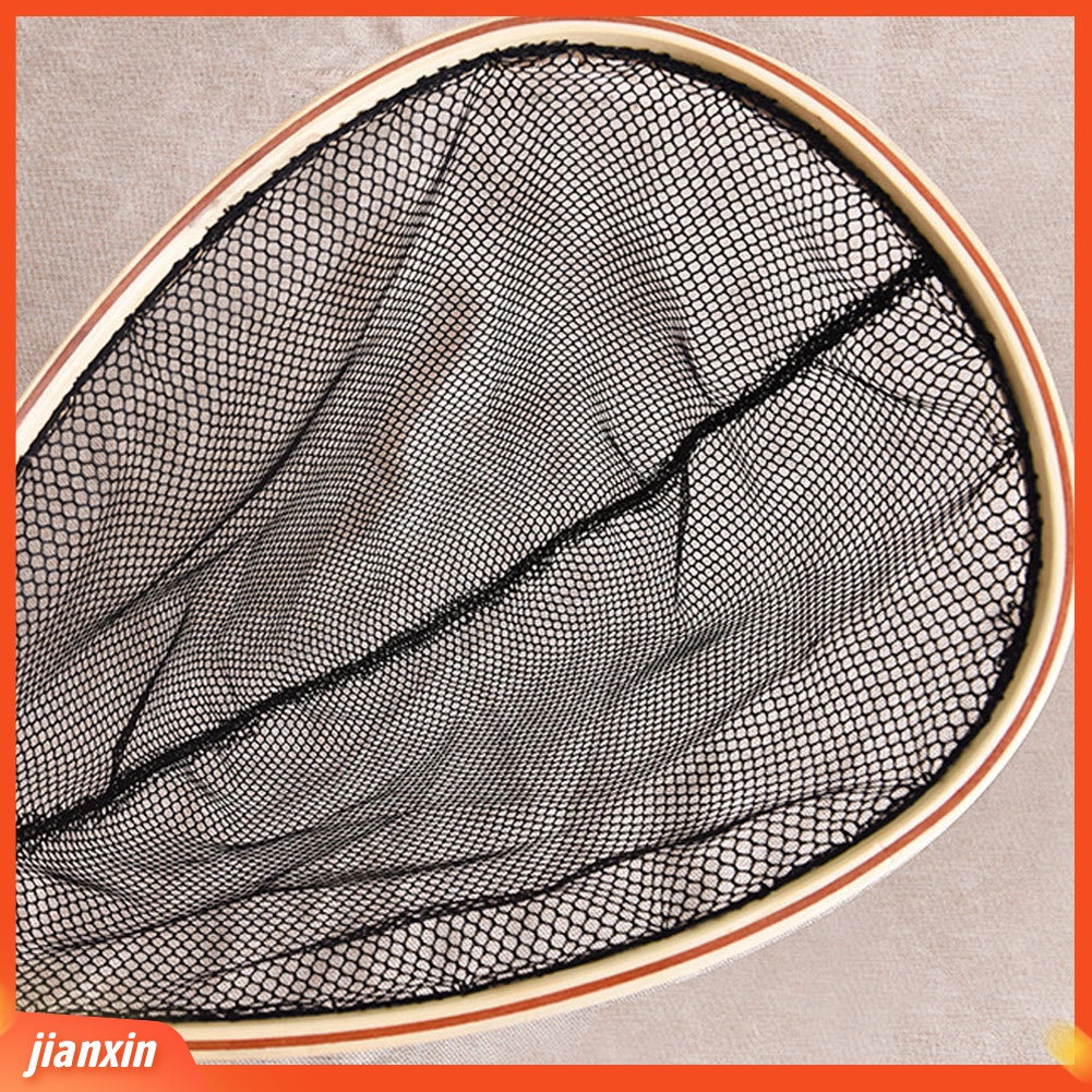 (In Stock) Karet Gagang Kayu/Nylon Mesh Fly Jaring Arahan Pancing Tangkap Pelepas Sendok