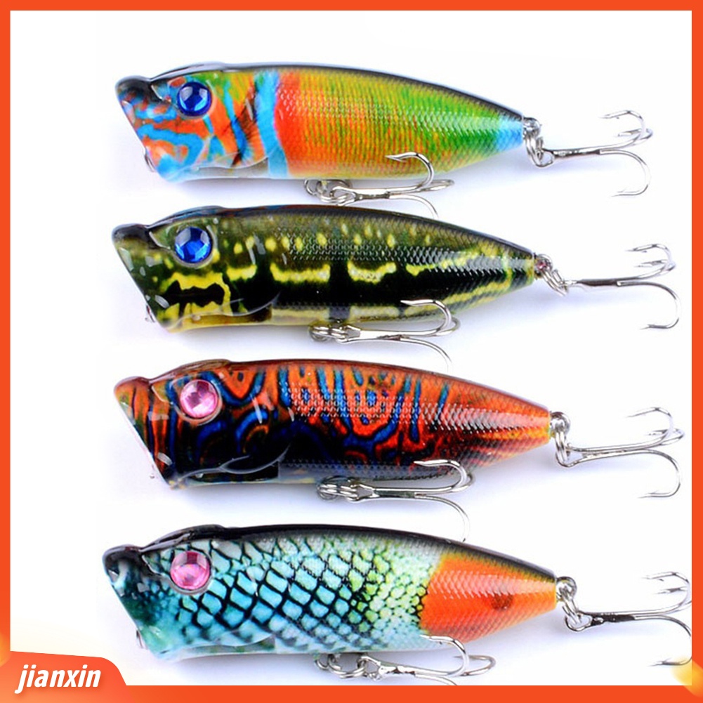 (In Stock) Umpan Pancing Topwater Floating Popper Hooks Umpan Alat Pancing Bermanfaat