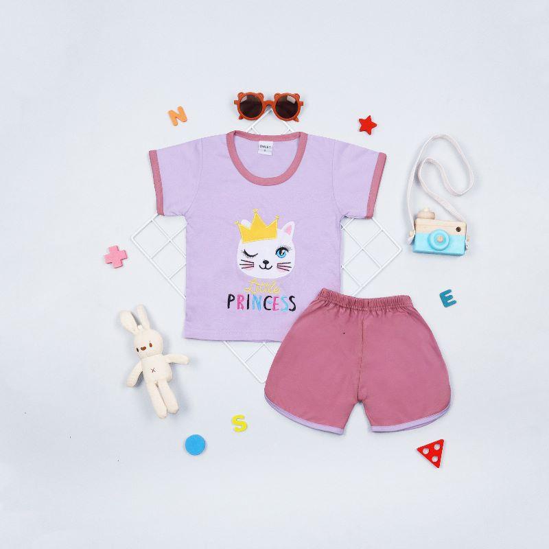 Owlet - setelan anak perempuan / setelan anak bergambar / setelan anak bordir