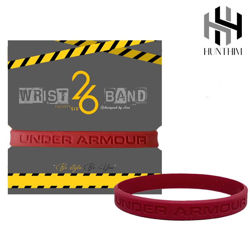 GELANG TANGAN PRIA ORI THE WILL TO FIGHT UA MAROON