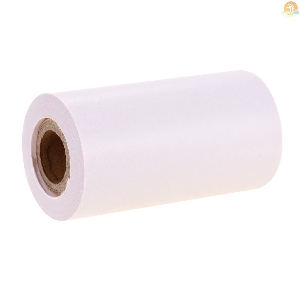 In Stock Poooli White Blank Sticky Thermal Paper Tahan Lama 5-tahun Kertas Roll BPA-Free 57*30mm (2.17*1.18in) 3rol Kompatibel Dengan Poooli Thermal Printer