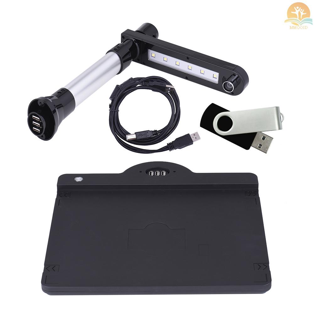 In Stock Adjustable HD High Speed USB Gambar Buku Dokumen Kamera Scanner Lensa Ganda (10Mega-pixel &amp; 2mega-pixel) Maks. A3 Scanning Size Dengan Fungsi OCR Lampu LED Untuk Ruang Kelas Of