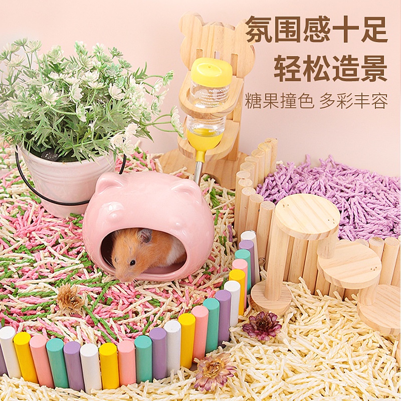 ღ Hamster Keramik Sarang Musim Panas Pendingin Rumah Porselen Hamster Kantong Tidur Musim Panas Es Tempat Tidur Sarang Bernapas Kamar Aksesoris Hamster