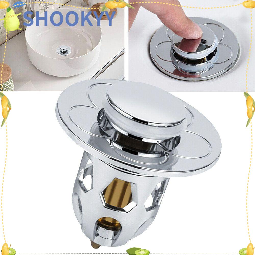 CHOOKYY Baskom Spring Core Alat Kamar Mandi Stopper Bath Stopper Shower Sink Saringan Wastafel Cuci Plug Pop-Up Bounce Core