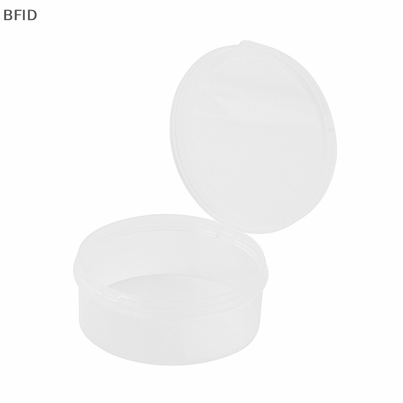 [BFID] 3pcs 6X2.5cm Transparan Siam Puff Kotak Penyimpanan Perhiasan Round Plastic Box [ID]