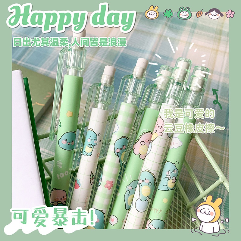 

Winzige Pensil Mekanik Transparan Lucu 2B 0.5mm 0.7mm / Mechanical Pencil Aesthetic Alat Tulis