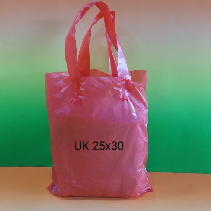 KANTONG PLASTIK SOFTHANDLE/SOFT HANDLE /SHOPPING BAG / HD 25X30 MURAH