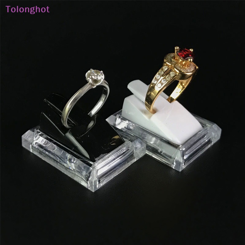 Tolonghot&gt; Stand Display Cincin Akrilik Etalase Perhiasan Ring Organizer Holder Jewellery Stand Cases Props Fotografi well