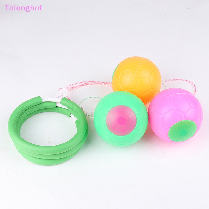 Tolonghot&gt; 1PC Skip ball Outdoor Fun toy ball Klasik Skipping Mainan Latihan Koordinasi Dan Keseimbangan hop jump playground may toy ball well