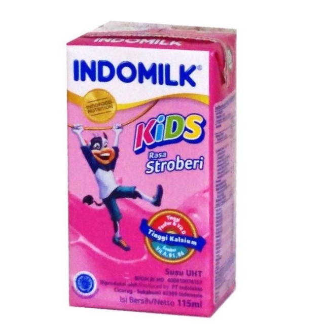 

INDOMILK SUSU UHT KIDS STRAWBERRY 115 ML ORIGINAL