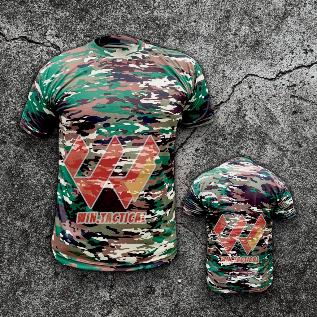 kaos oblong loreng tni Dryfit kaos loreng TNI lengan pendek kaos loreng TNI AD lengan pendek