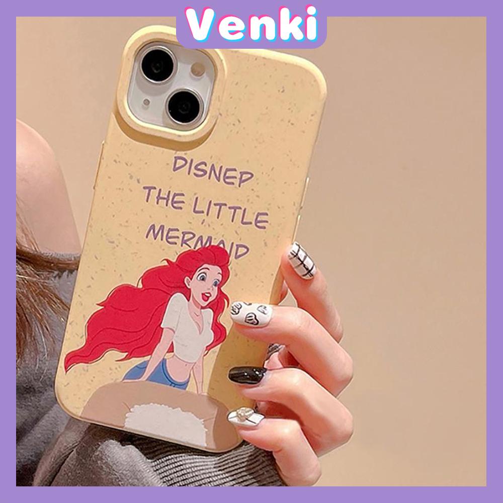 Venki - Casing iPhone 11 Ramah Lingkungan Degradable Phone Case Pelindung Halus Kasus Gandum Kuning Pretty Redhead Girl Kompatibel dengan iPhone 14 Pro max 13 Pro max 12 Pro Max 11 xr