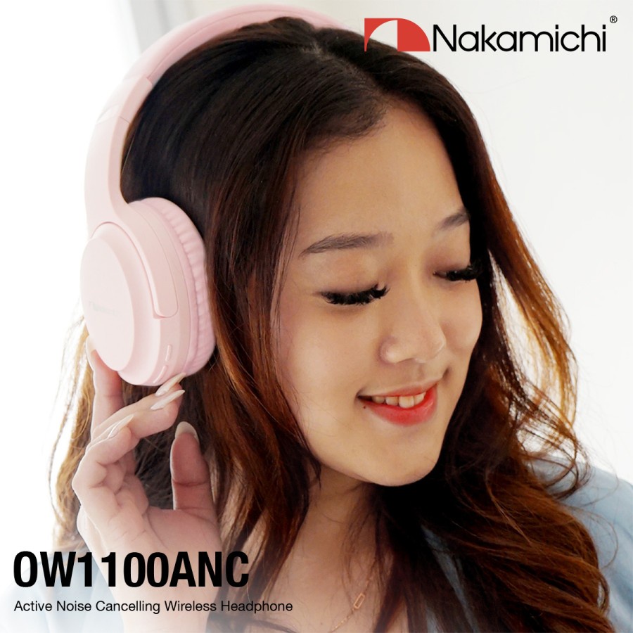 NAKAMICHI Headphone Bluetooth Wireless V5.0 OW1100ANC Headset Active Noise Cancelling Foldable