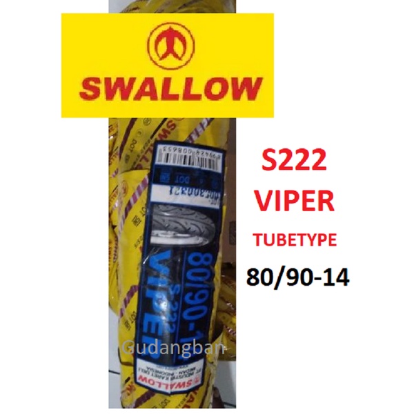 Swallow S222 VIPER 80 90 14 Ban luar Motor Matic Beat Vario TUBETYPE