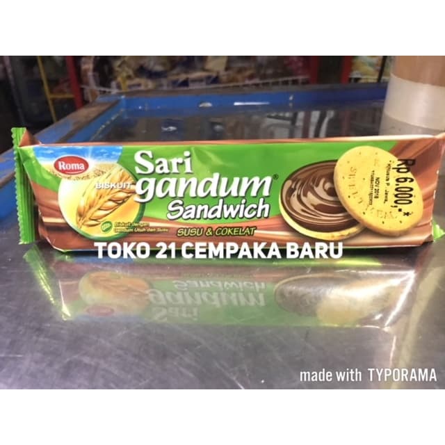 

Roma Sari Gandum Rasa Coklat 108 gram | Roma Sandwich Susu Cokelat 108g Murah Promo