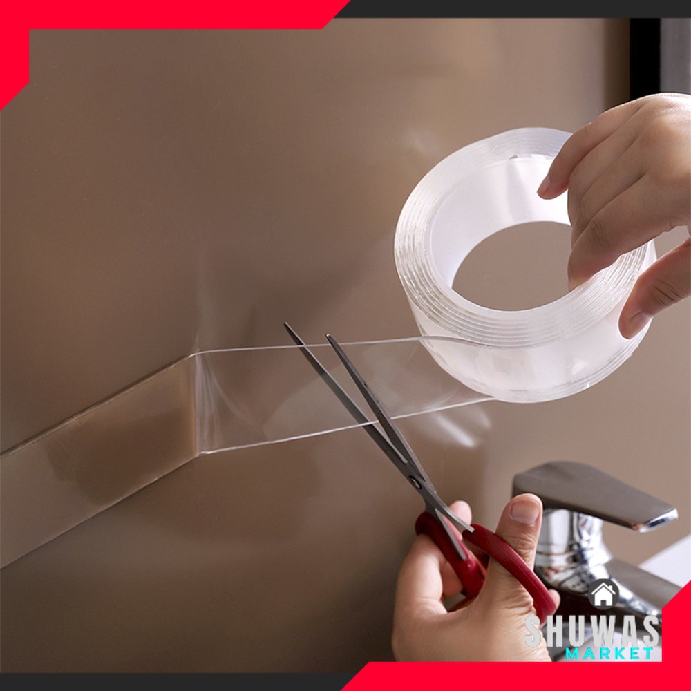 

SHUWAS Isolasi Double Tape Nano Ivy Grip tape Isolasi 2 Sisi Serbaguna