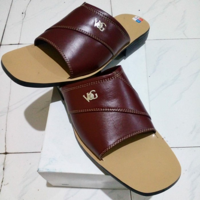sandal kulit pria 37