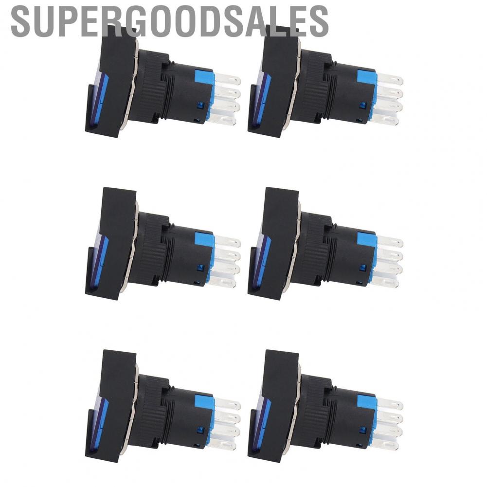 Supergoodsales Momentary Push Button  Stable Performance Switch AC 0‑240V 5A Operating Current for Contactors Relays