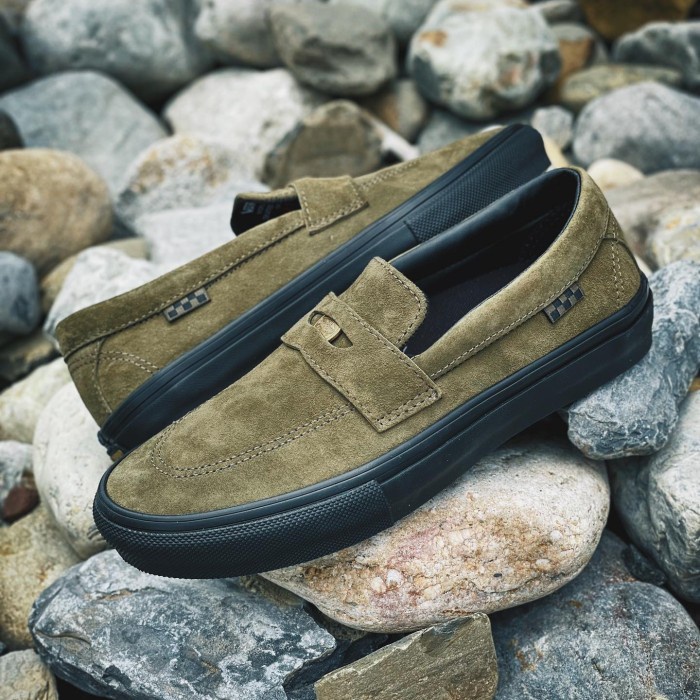 VANS SLIP ON STYLE 53 SKATE PRO x BEATRICE DOMOND DARK OLIVE ORIGINAL GLOBAL