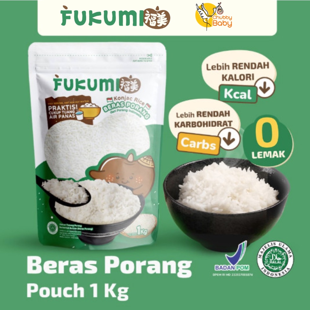 

FUKUMI Beras Porang Pouch 1Kg Baby