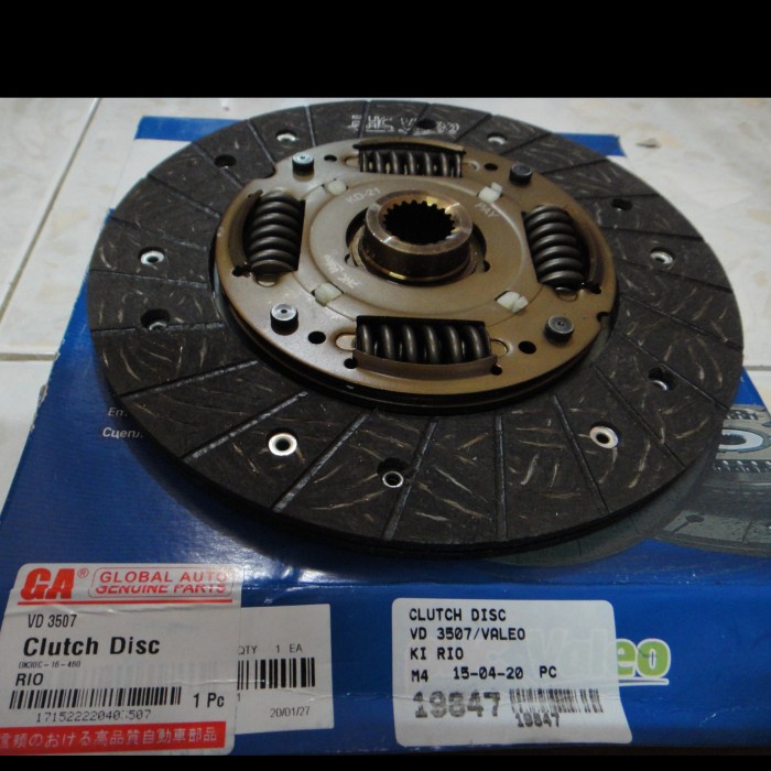 SPAREPART OTOMOTIF- Kampas Kopling Kia Rio Valeo Korea -KOMPONEN AKSESORIS