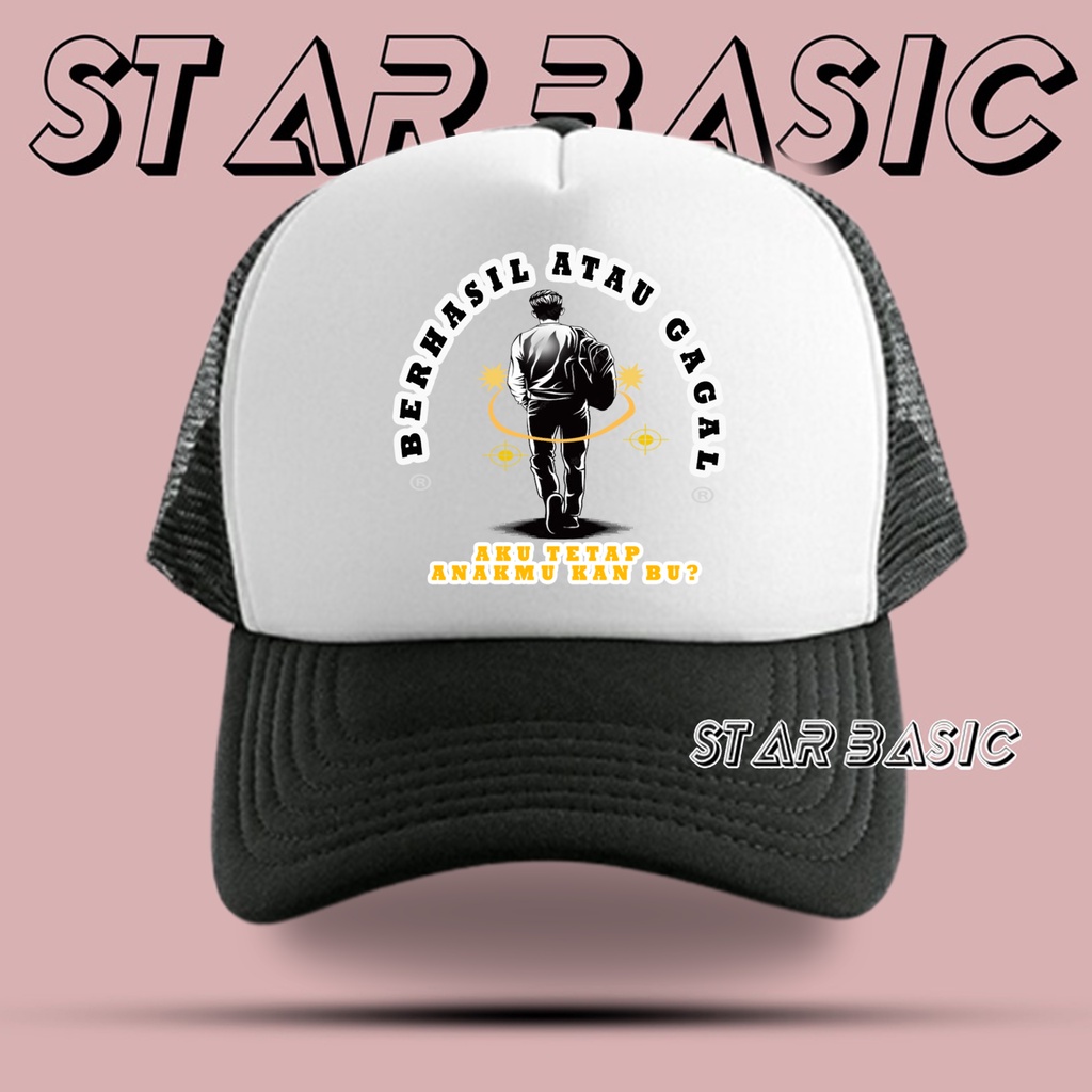 Topi Jaring AKU TETAP ANAKMU KAN BU? - Topi Trucker - Topi jaring Pria - Topi Trucker pria - Topi Co