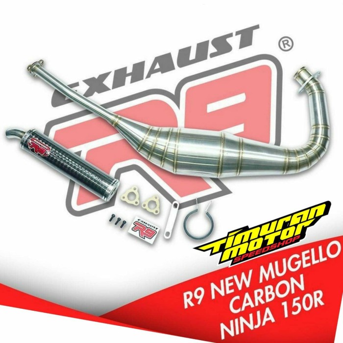 KNALPOT R9 NEW MUGELLO CARBON NINJA R ORIGINAL