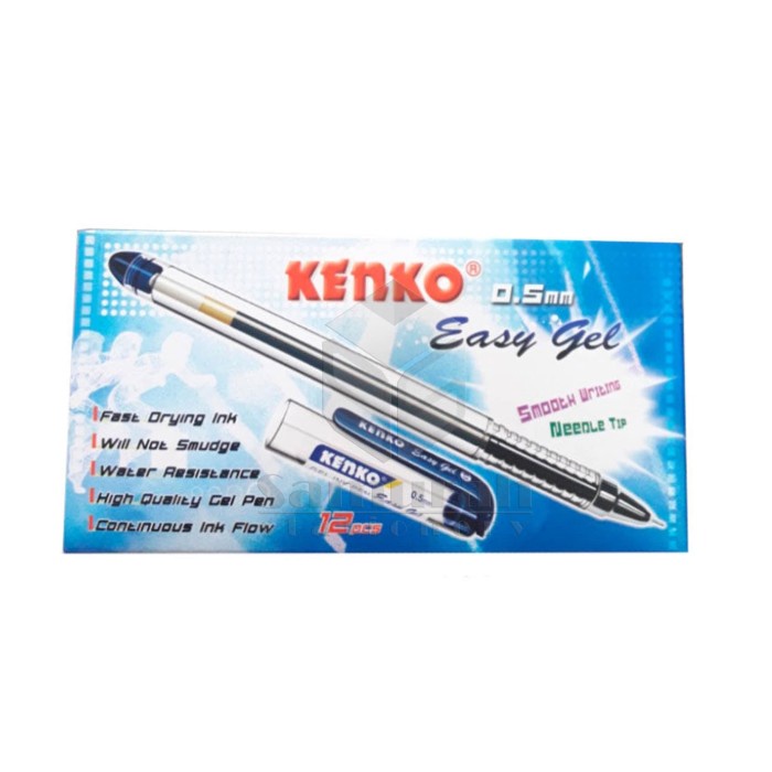 

Pen Gel Kenko Easy Gel 0.5mm/ Pen Gel Cair 0.5mm/ Pen Cair Kenko 0.5mm - Biru