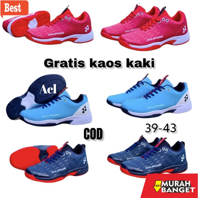 Sepatu bulu tangkis terbaru- Yonex Eclipsion Size 39 44 Sepatu Badminton Olahraga Bulutangkis Sport 