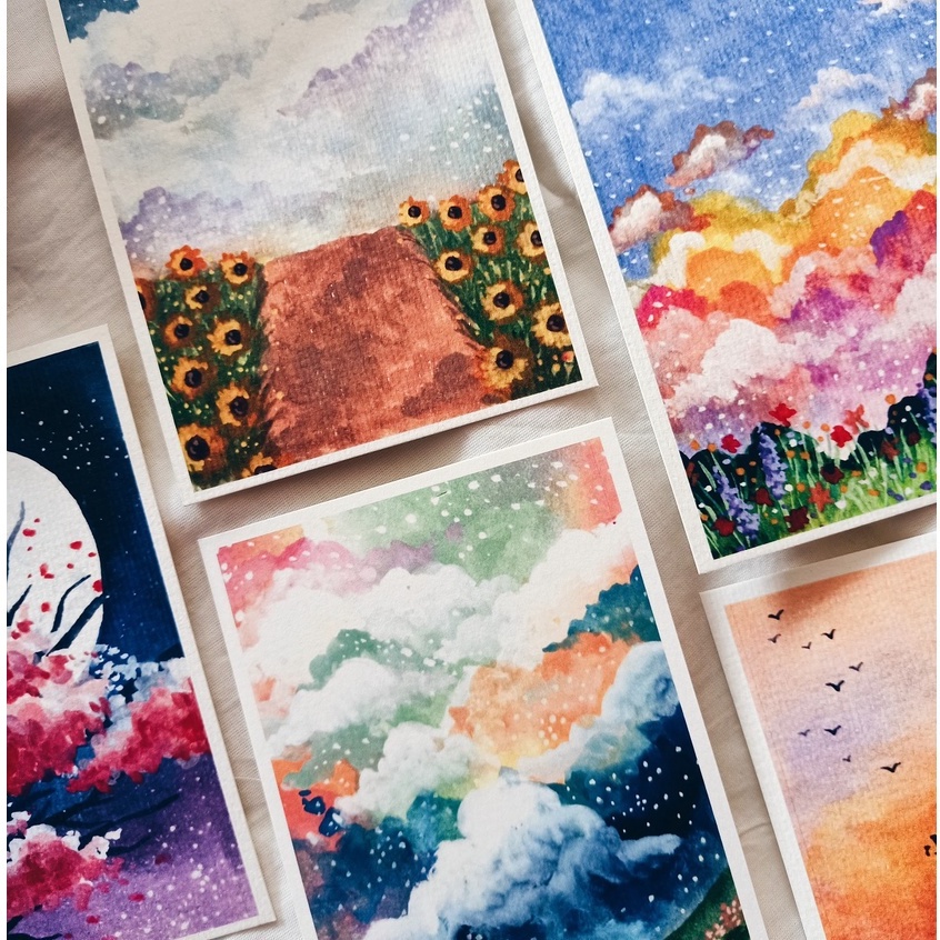 

Postcard Scenery Edition by IMAGINEARTWORK14 | Kartu Pos | Pretty | Watercolor | Cat Air