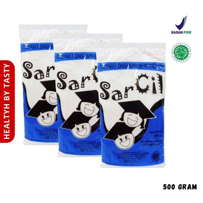 

Garam Sarcil Garam Konsumsi Beryodium Merk Sarcil 500 gram
